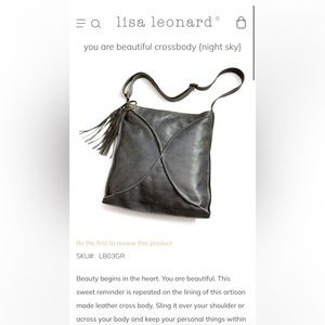 NWT LISA LEONARD CROSSBODY